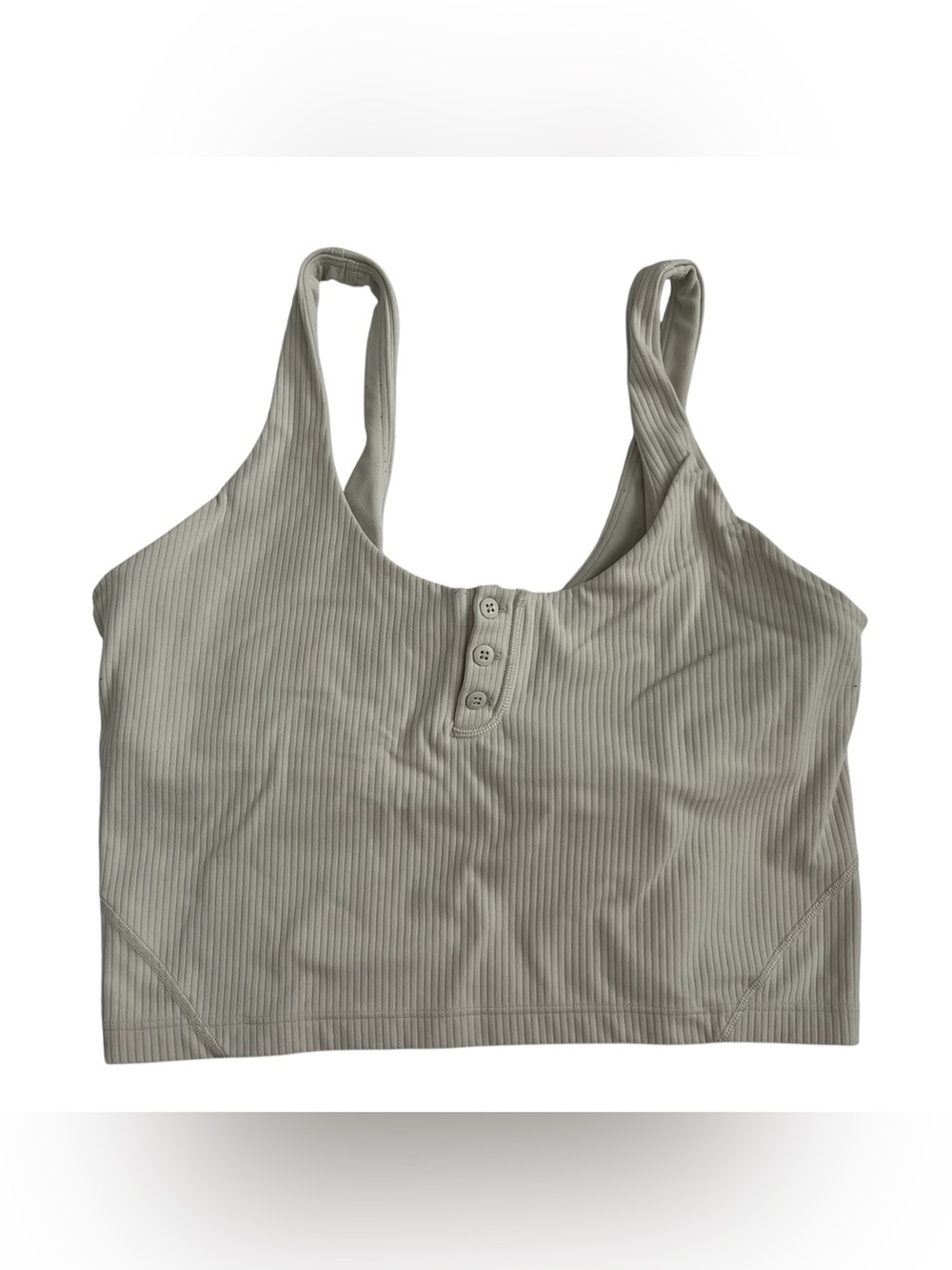 lululemon athletica align ribbed button Henley cropped tank